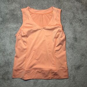 Arc'teryx Tank Top Womens Large Orange V-Neck Sleeveless Performance Athletic